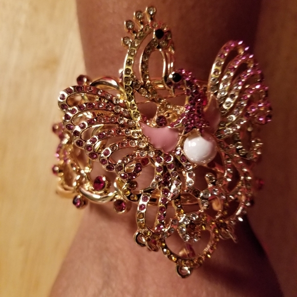 Peacock Bracelet and brooch - Picture 3 of 7